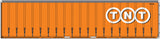 40CS-48 Circle TNT Orange 40' Curtain Sided Containers
