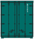 40CS-50 TGE Green 40' Curtain Sided Containers